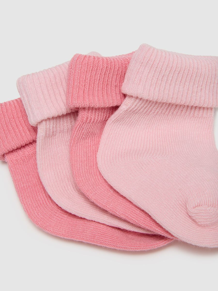 Newborn girl's multicolour stretchy cotton sock set_2