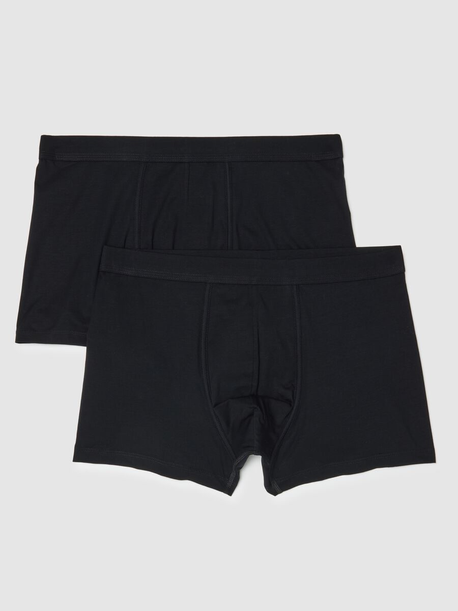 Two-pack regular fit stretch cotton black boxers_4