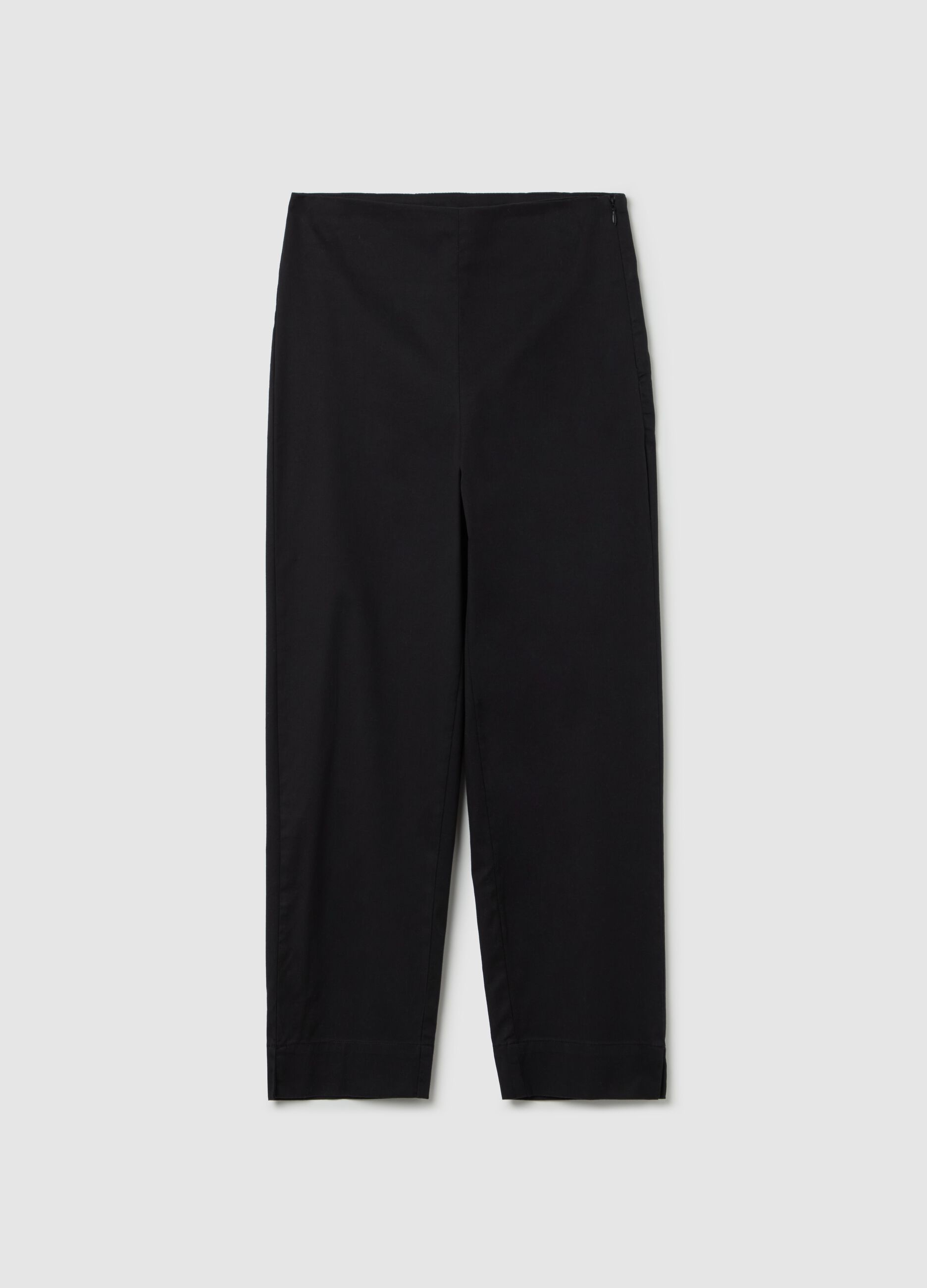 Cropped cigarette trousers