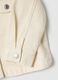 Girls' beige pure cotton jacket regular fit with embroidery_2