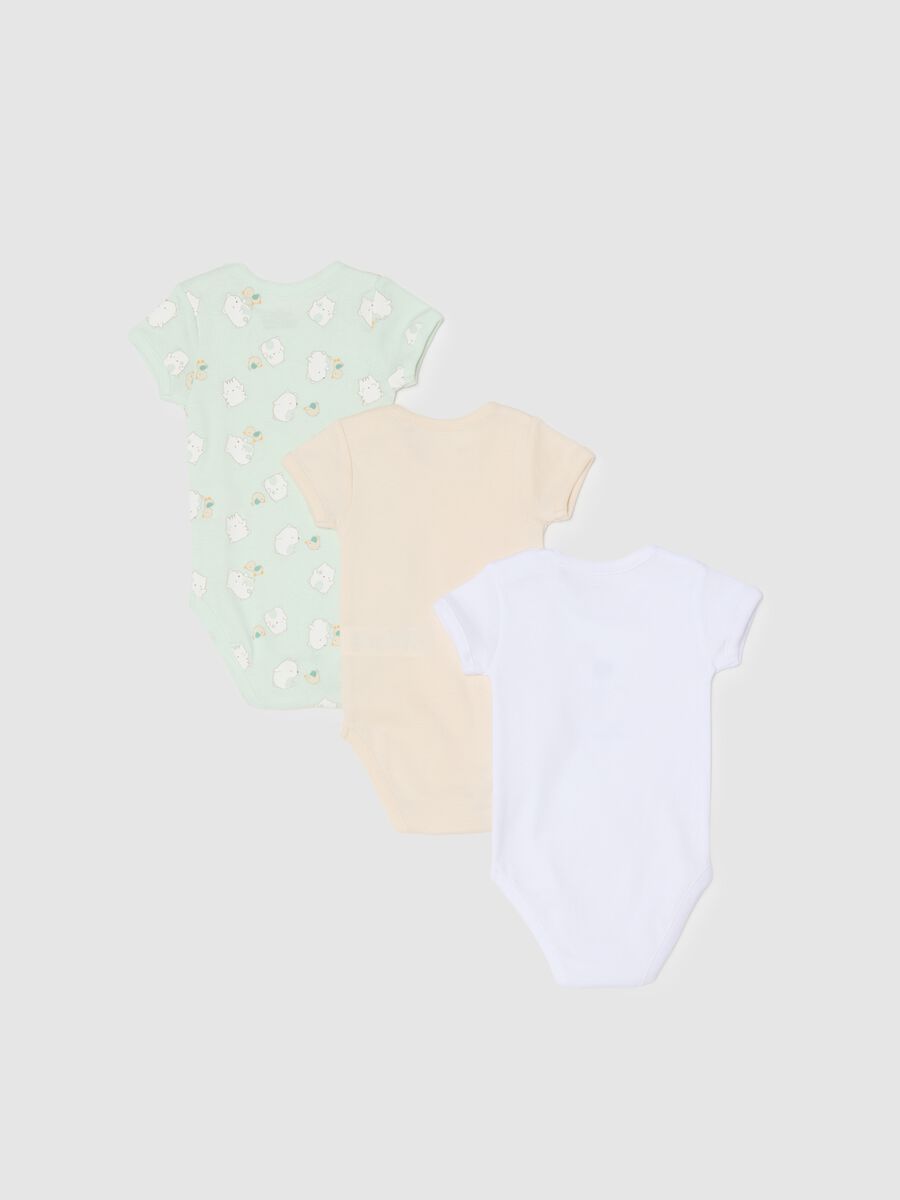 Newborn Multicolour Cotton Bodysuit Tripack_1
