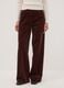 Brown The Iconic Pants straight-fit stretch cotton corduroy trousers_1