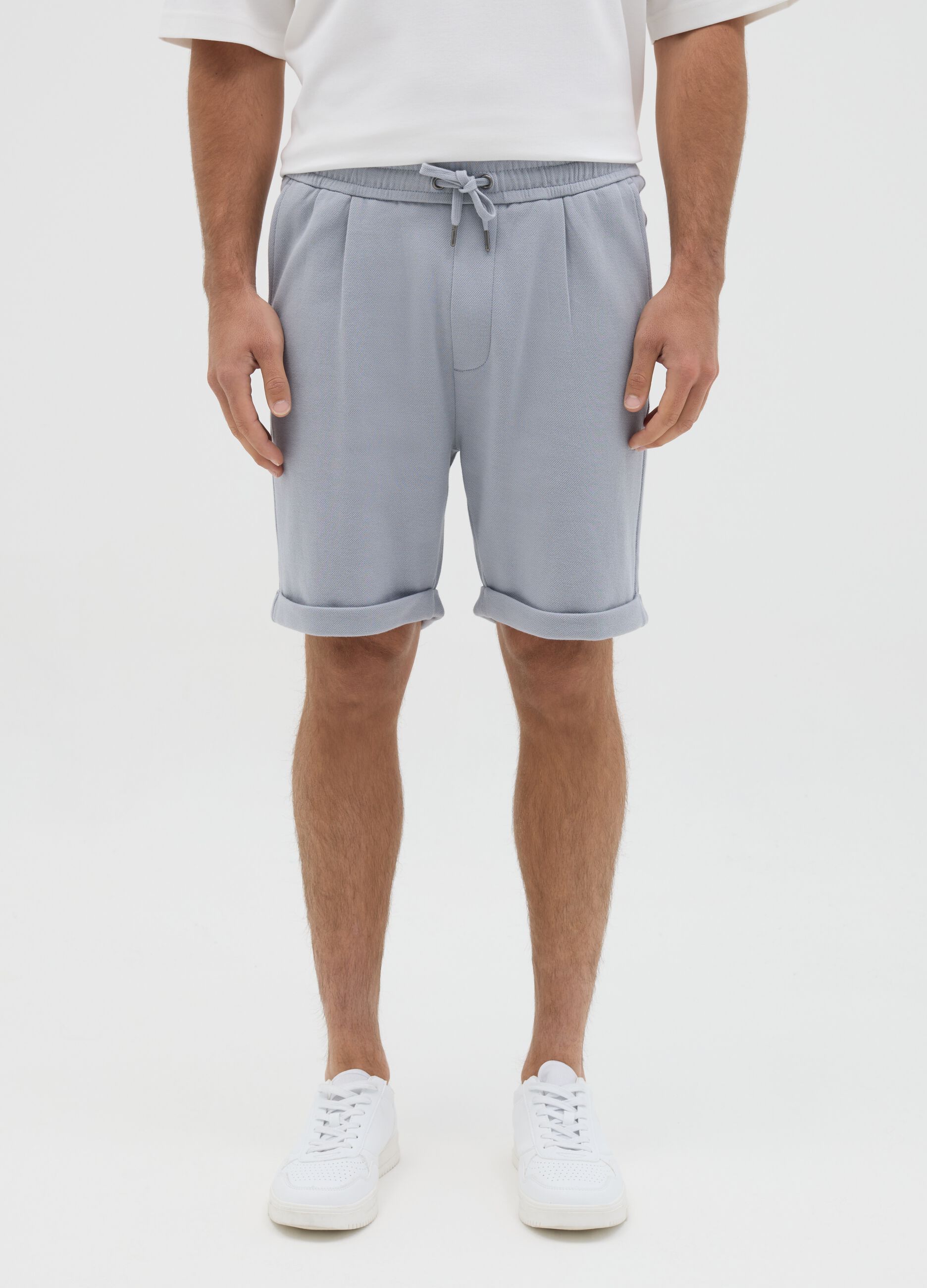 Bermuda chino in cotone con coulisse 