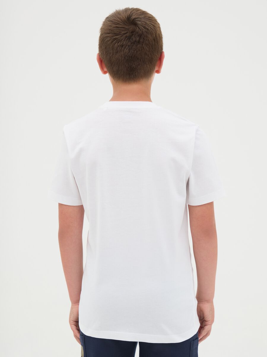 White cotton T-shirt with lettering print_2