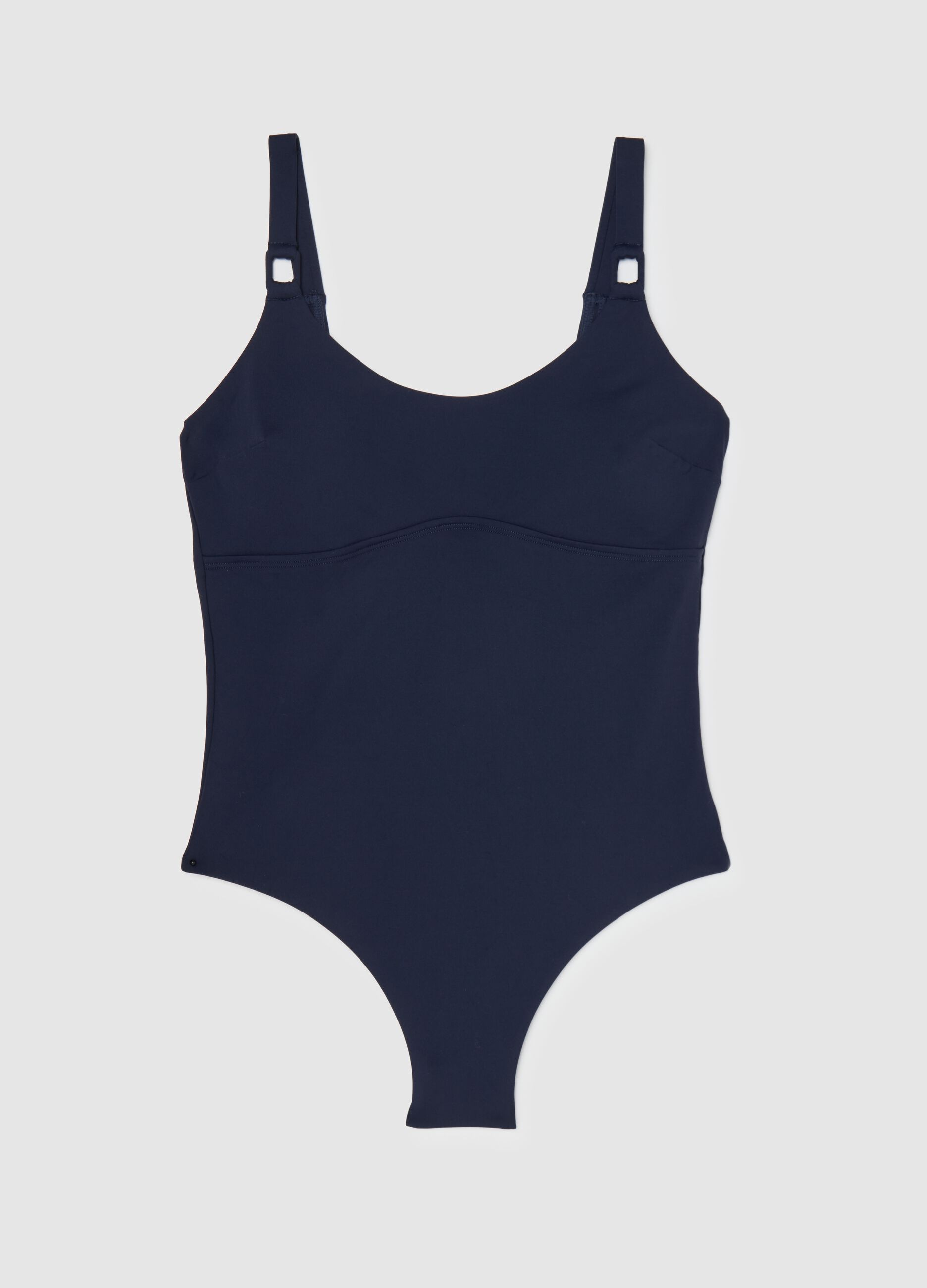 Classic Blue Swimsuit in Stretch Fabric by Piombo