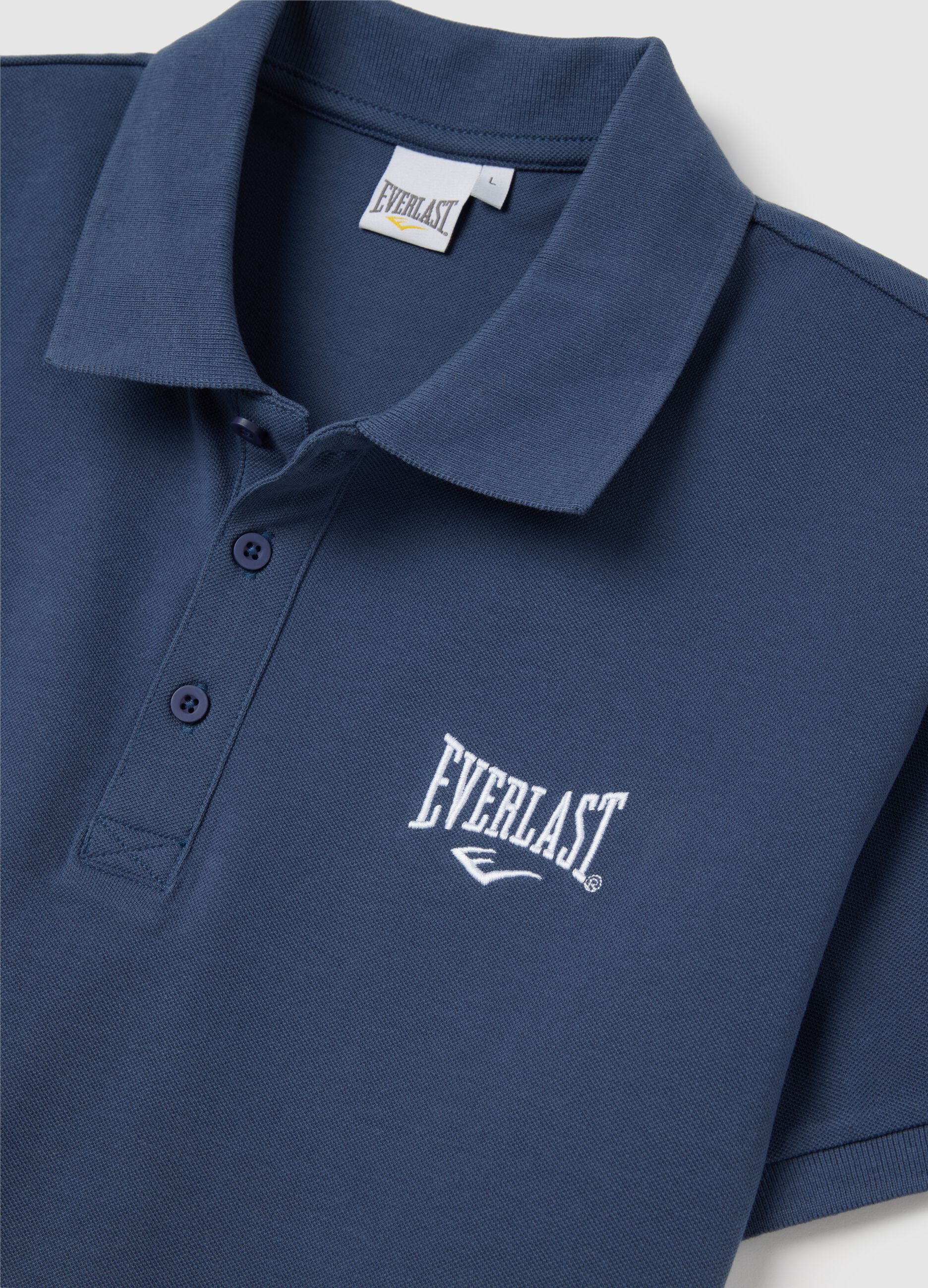 Everlast Blue Cotton Polo Shirt