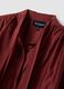 Red viscose-blend shirt with neck tie_1