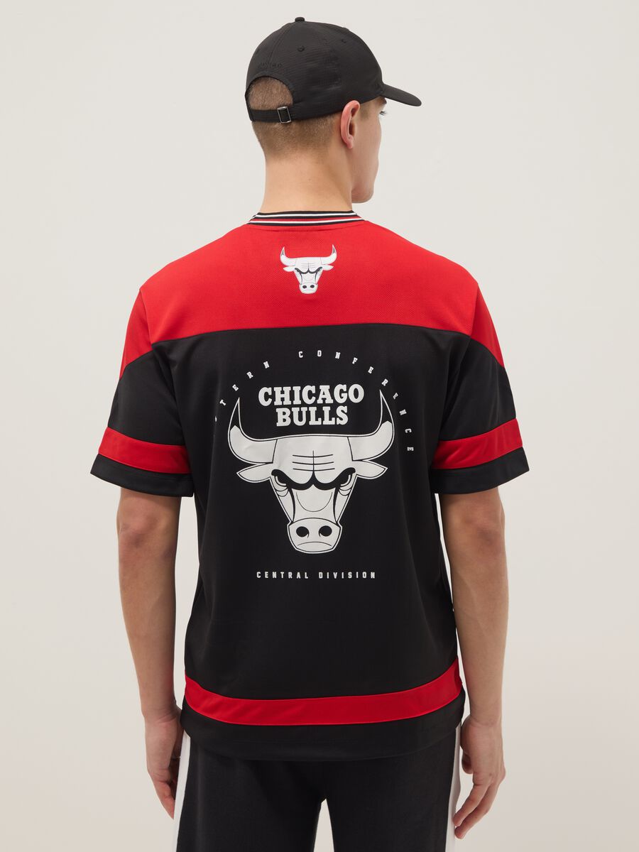 Multicolour pure cotton regular fit Chicago Bulls T-shirt_2