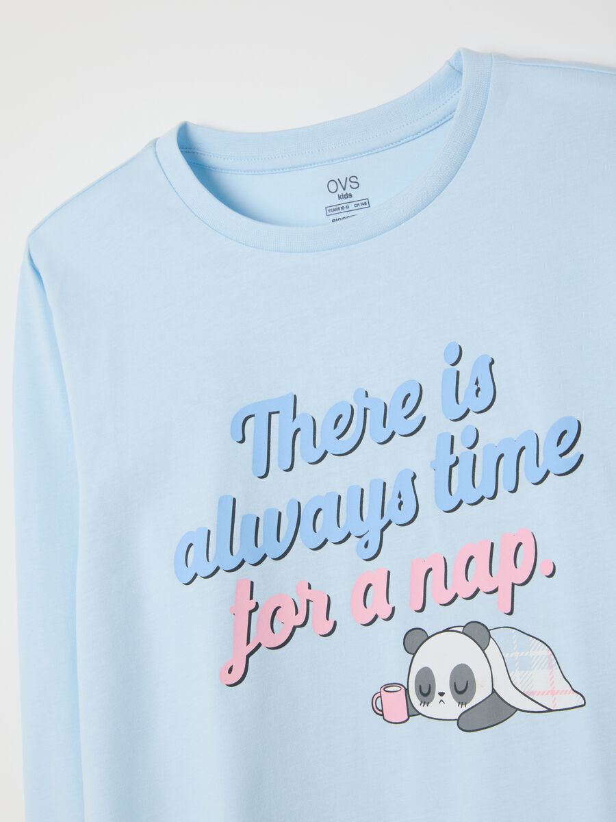 Girls' multicoloured pure cotton regular fit pyjamas_3
