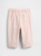 Pink cotton trousers for babies_1