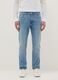 Blue slim fit denim jeans_1
