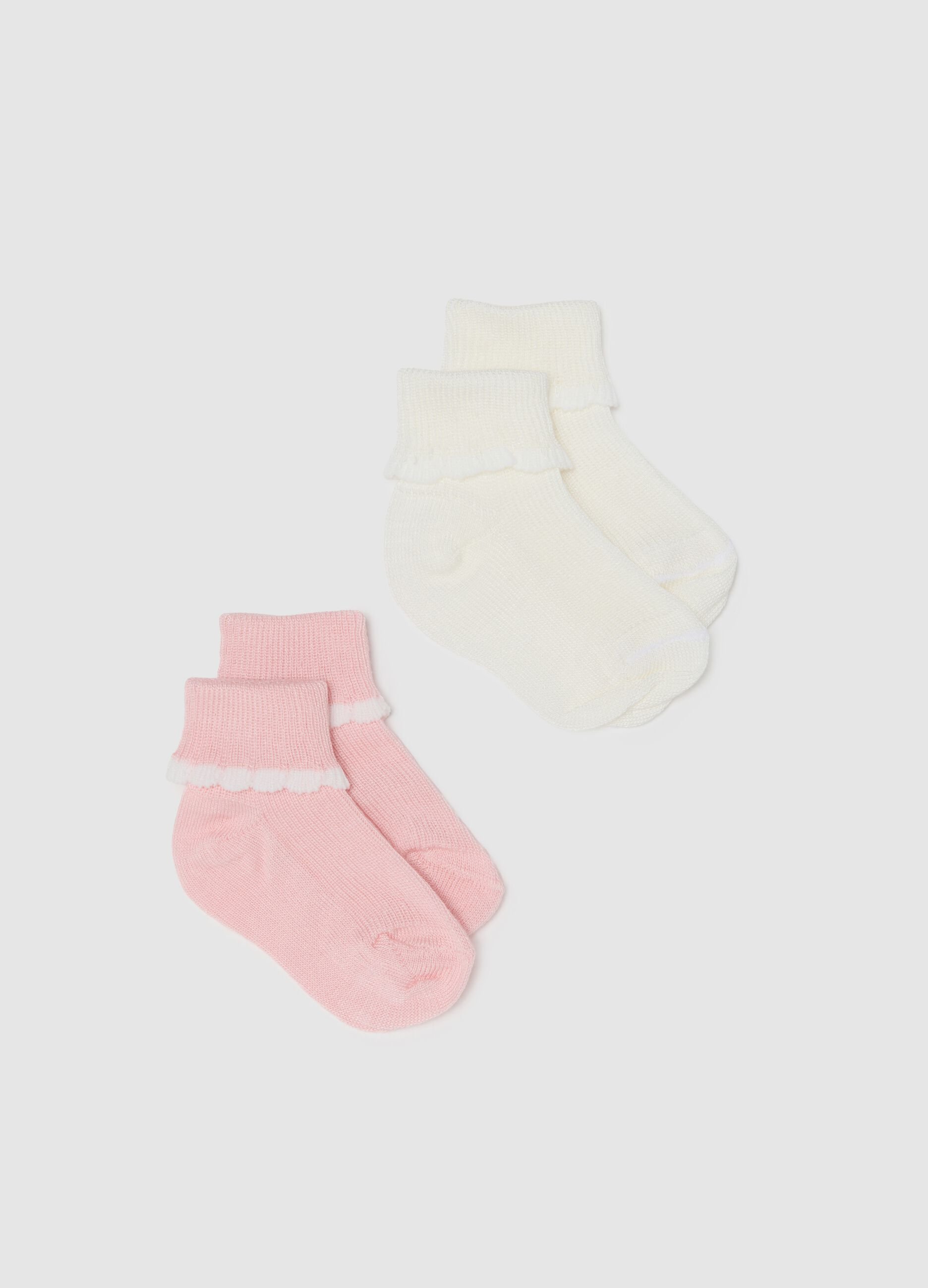 Bipack di calze da neonata multicolor