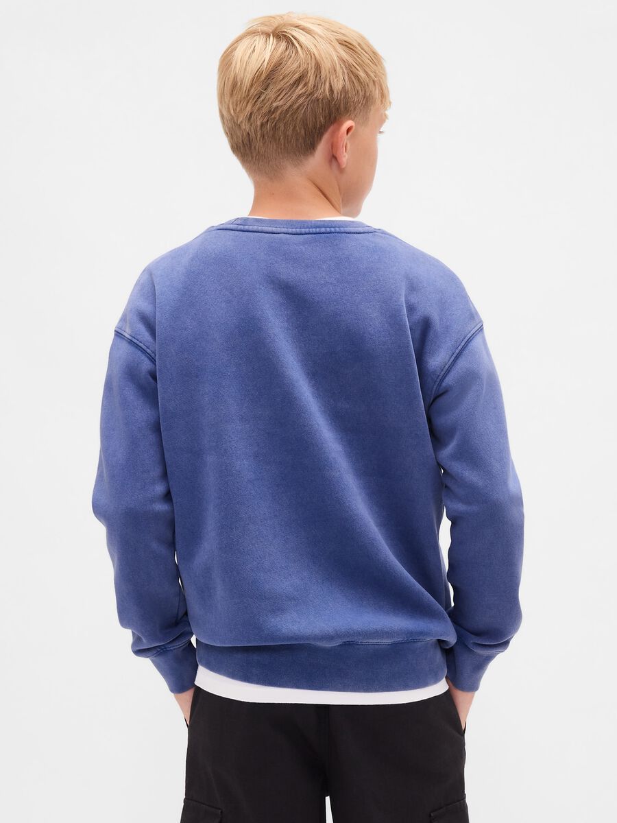Blue cotton sweatshirt for children_1