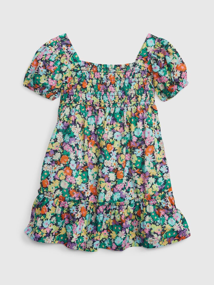 Dress with floral print._0