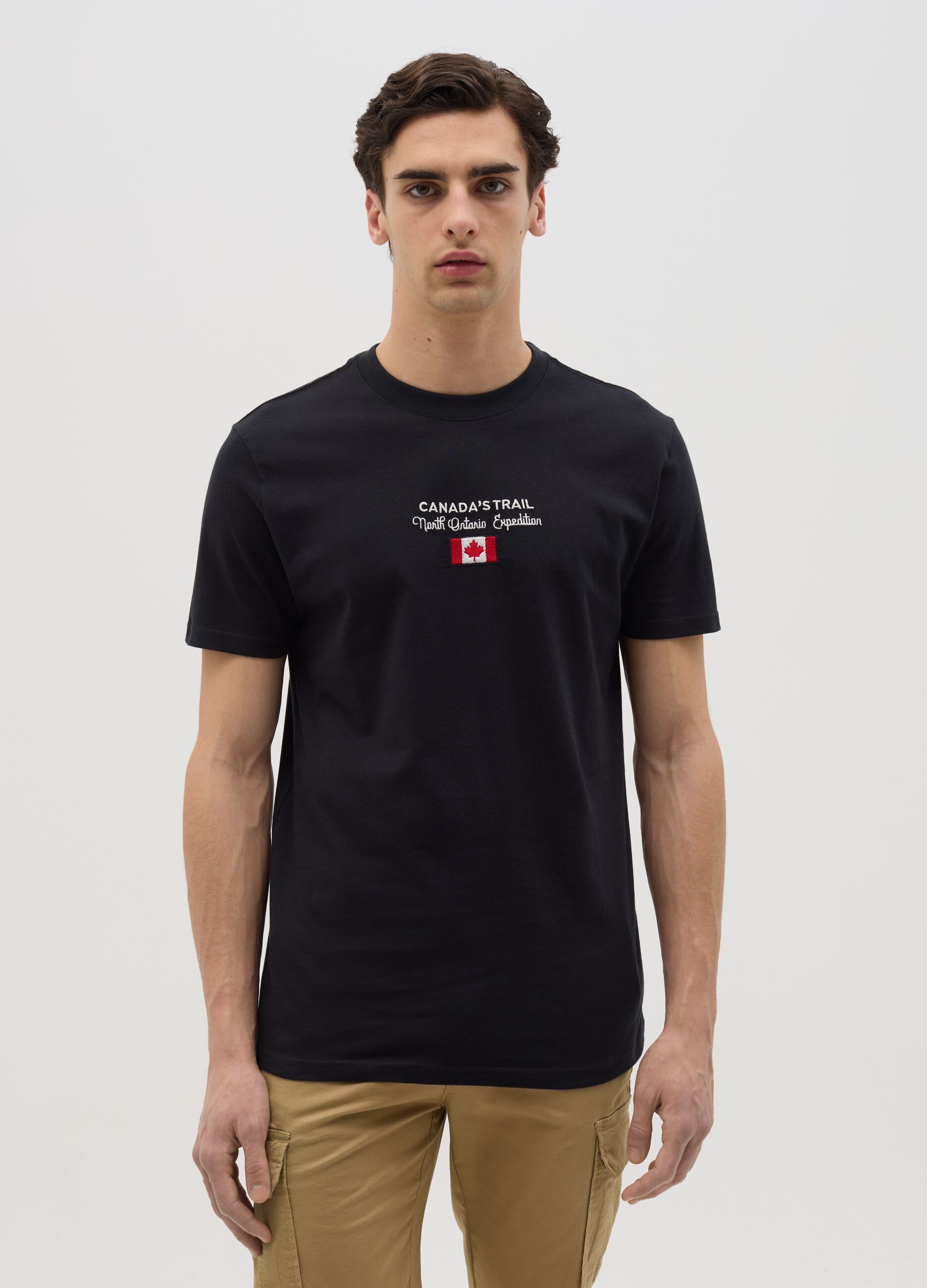 Canada's Trail black T-shirt with logo