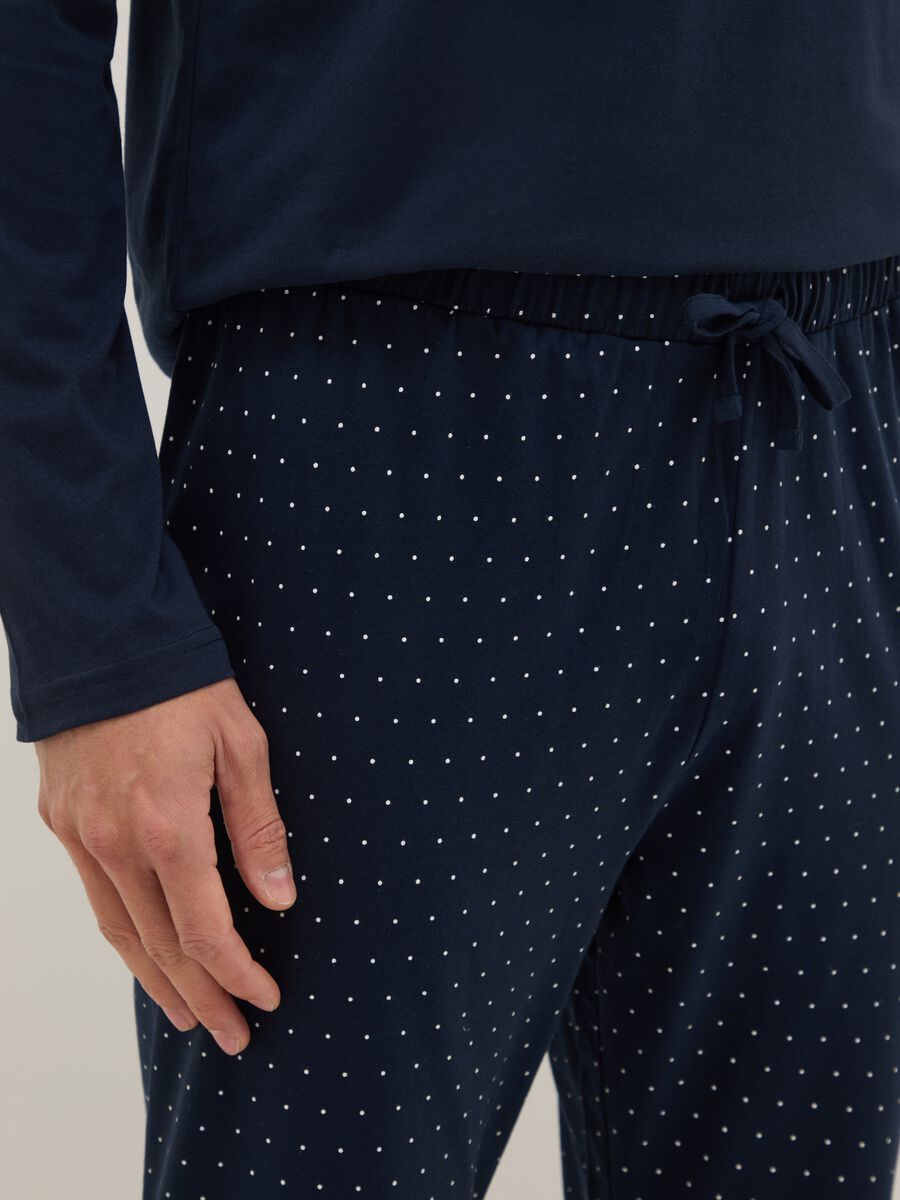 Blue pure cotton pyjamas regular fit_3