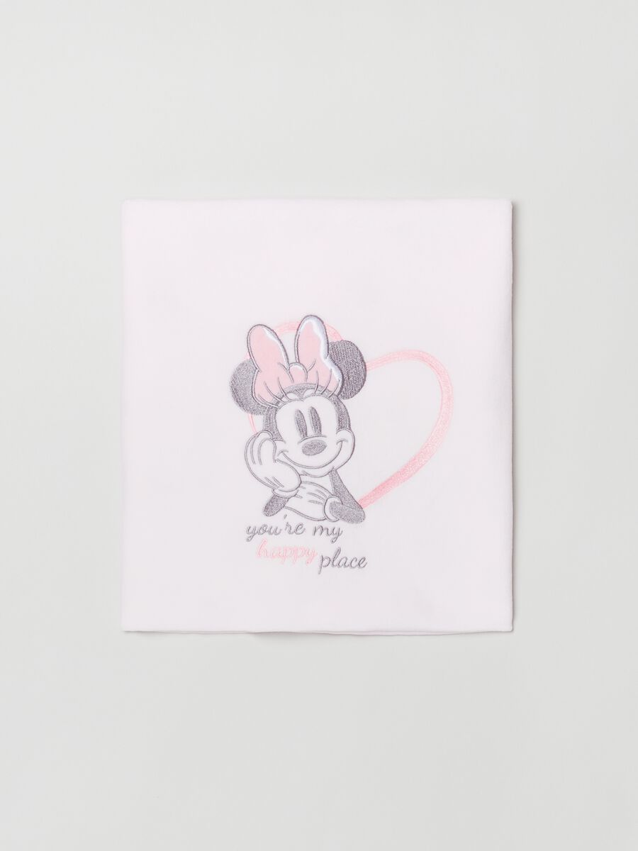 Coperta con stampa e ricamo Minnie_0