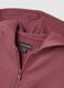 Girl's pink sweatshirt in pure cotton regular fit with hood and zip_3