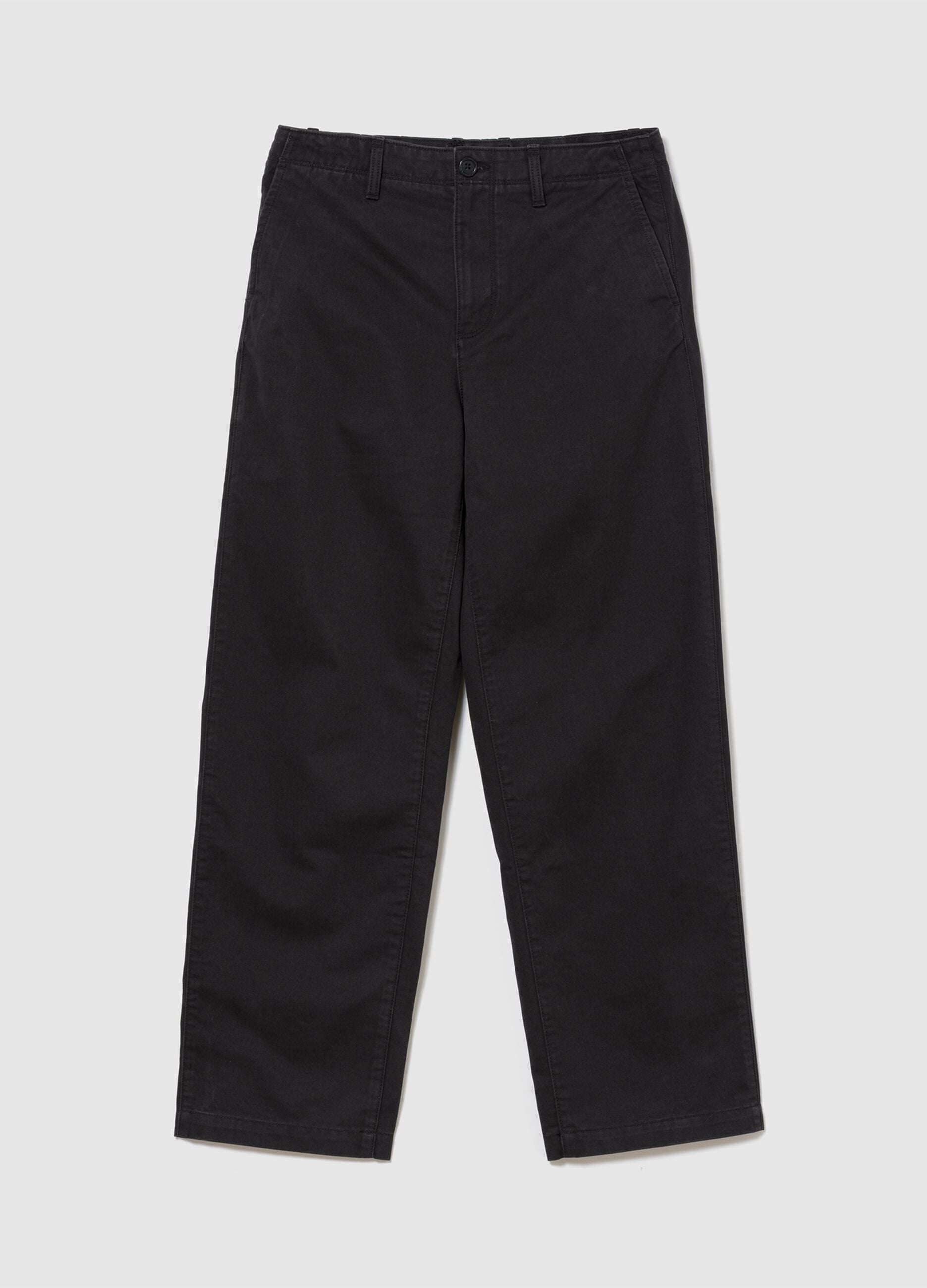 Pantaloni neri in puro cotone