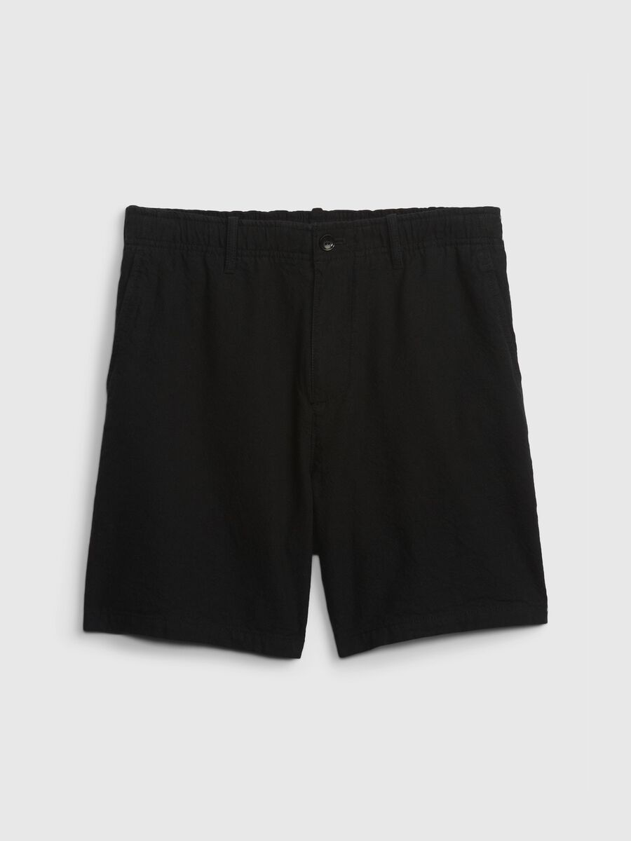 Shorts in lino e cotone_3