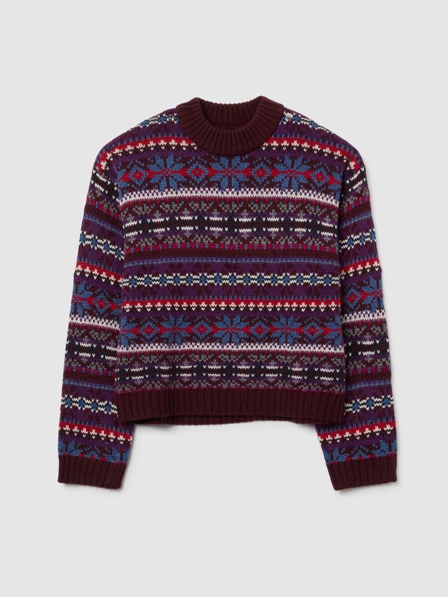 Multicolour round neck jumper_4