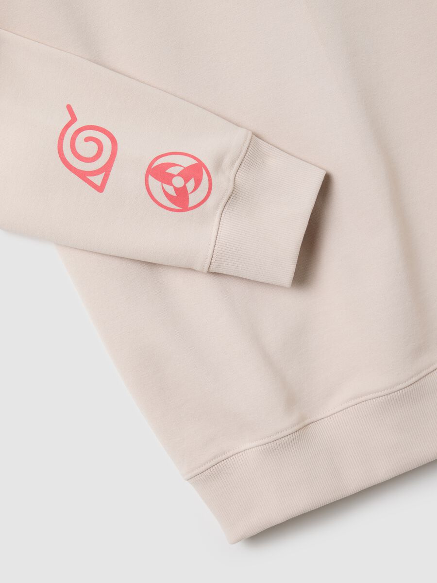 Beige Long Sleeve Manga Shirt with Naruto Shippuden Logo_5