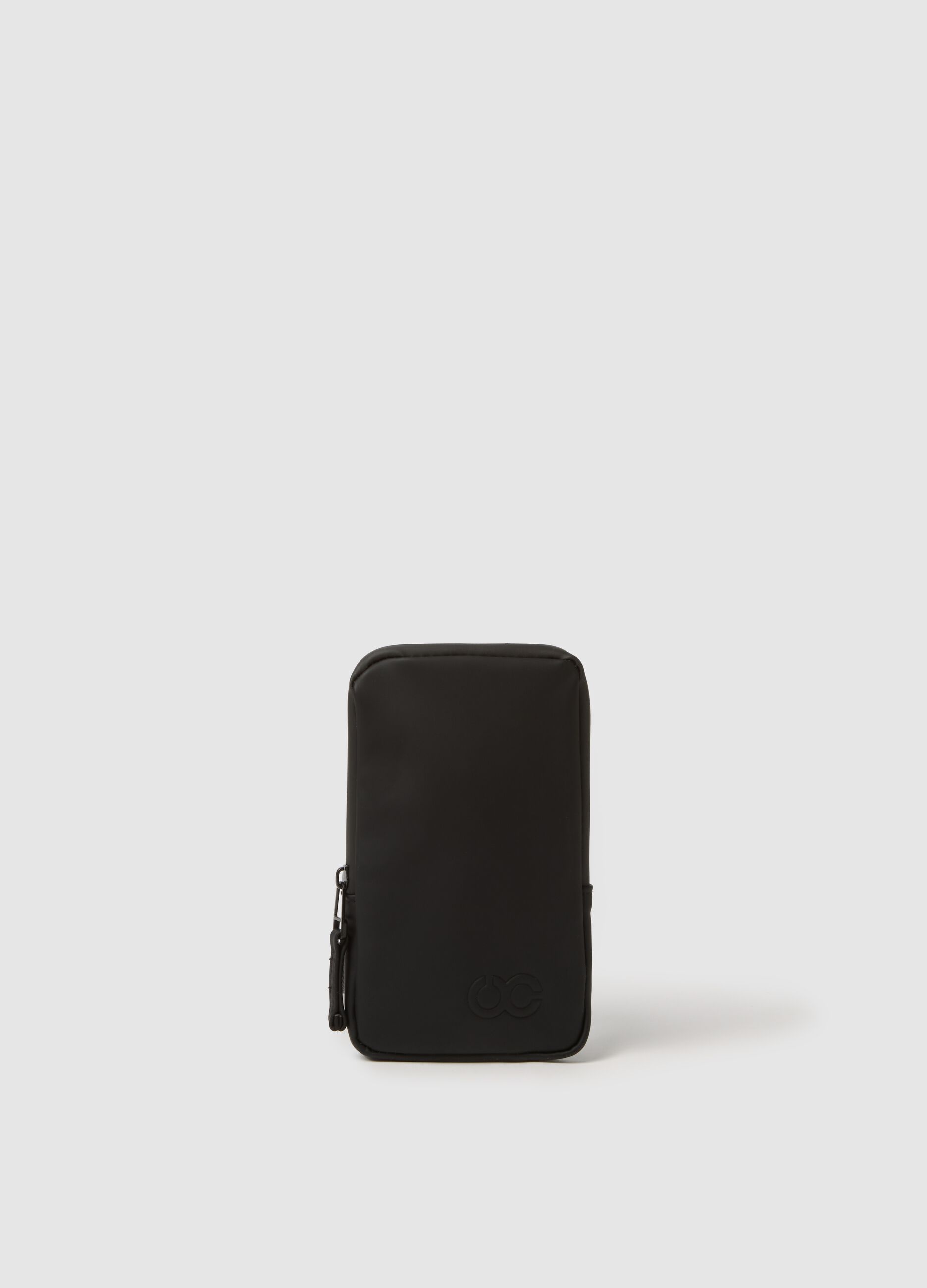 Black Crossbody Bag with Zip