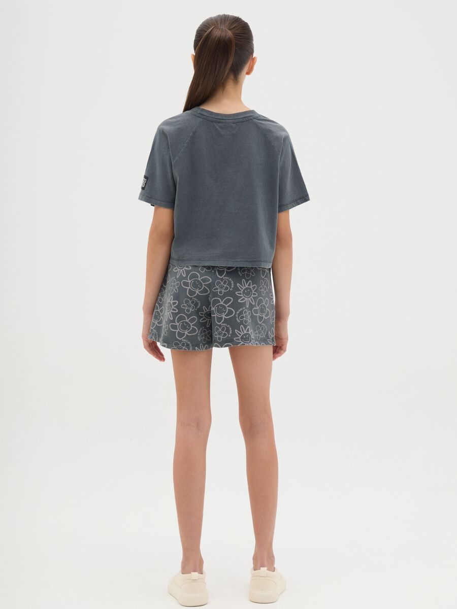 Completo da ragazze in puro cotone grigio regular fit_2