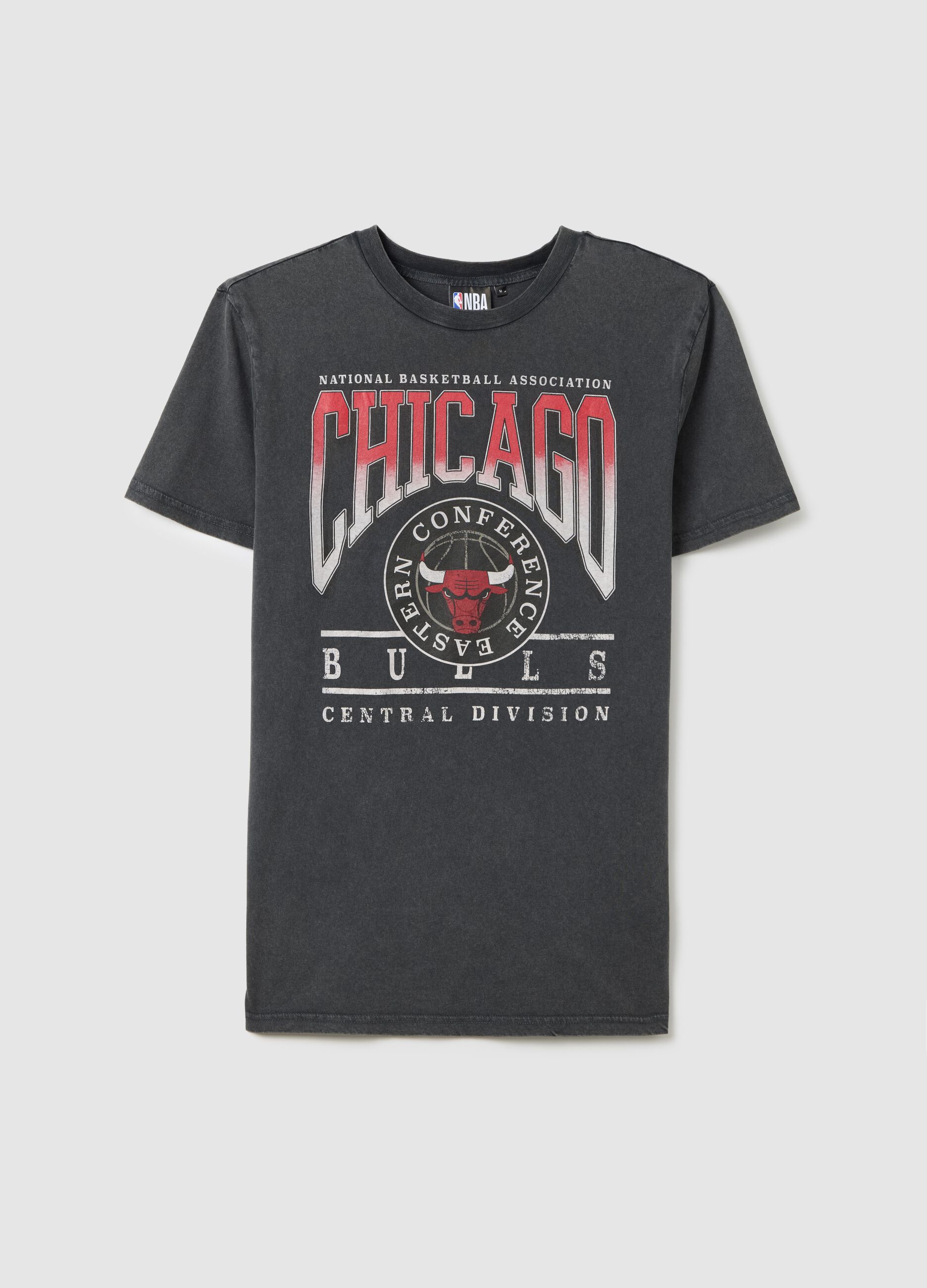 Chicago Bulls NBA Cotton Black T-shirt