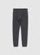Boys' grey cotton jogger trousers with regular fit_4