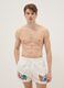 White beach boxers with Keith Haring prints_0