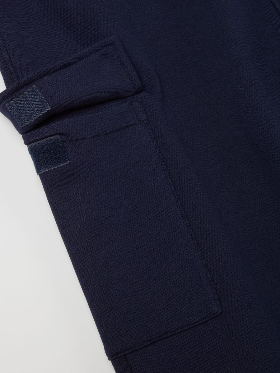 Cargo joggers with elasticated trims_5