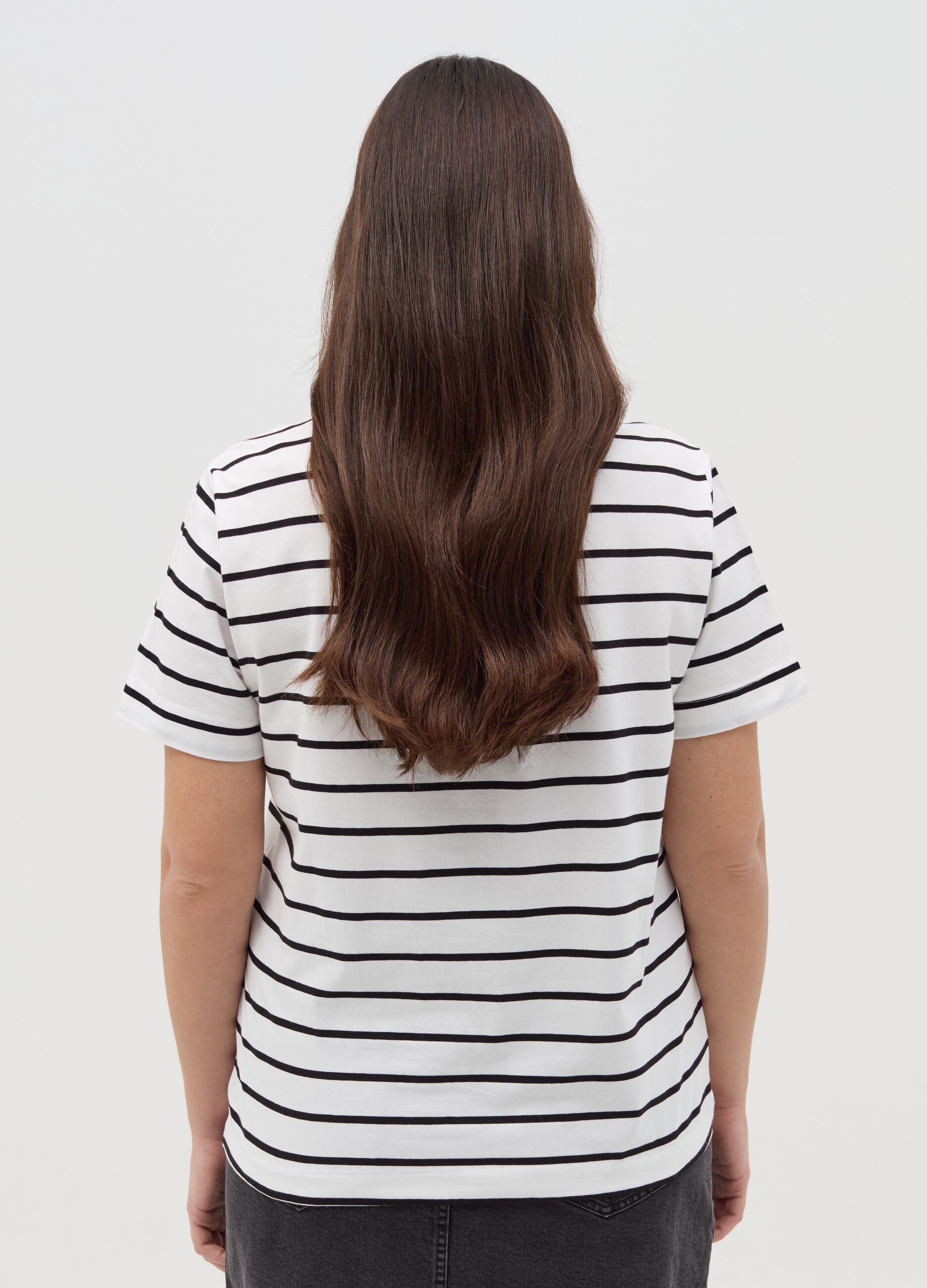 T-shirt in cotone stretch Curvy