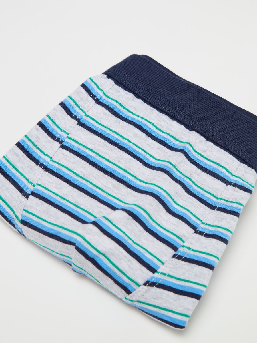 Boxer in cotone stretch a righe _3