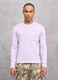 Pastel Lilac Knit Long-Sleeve T-Shirt_0