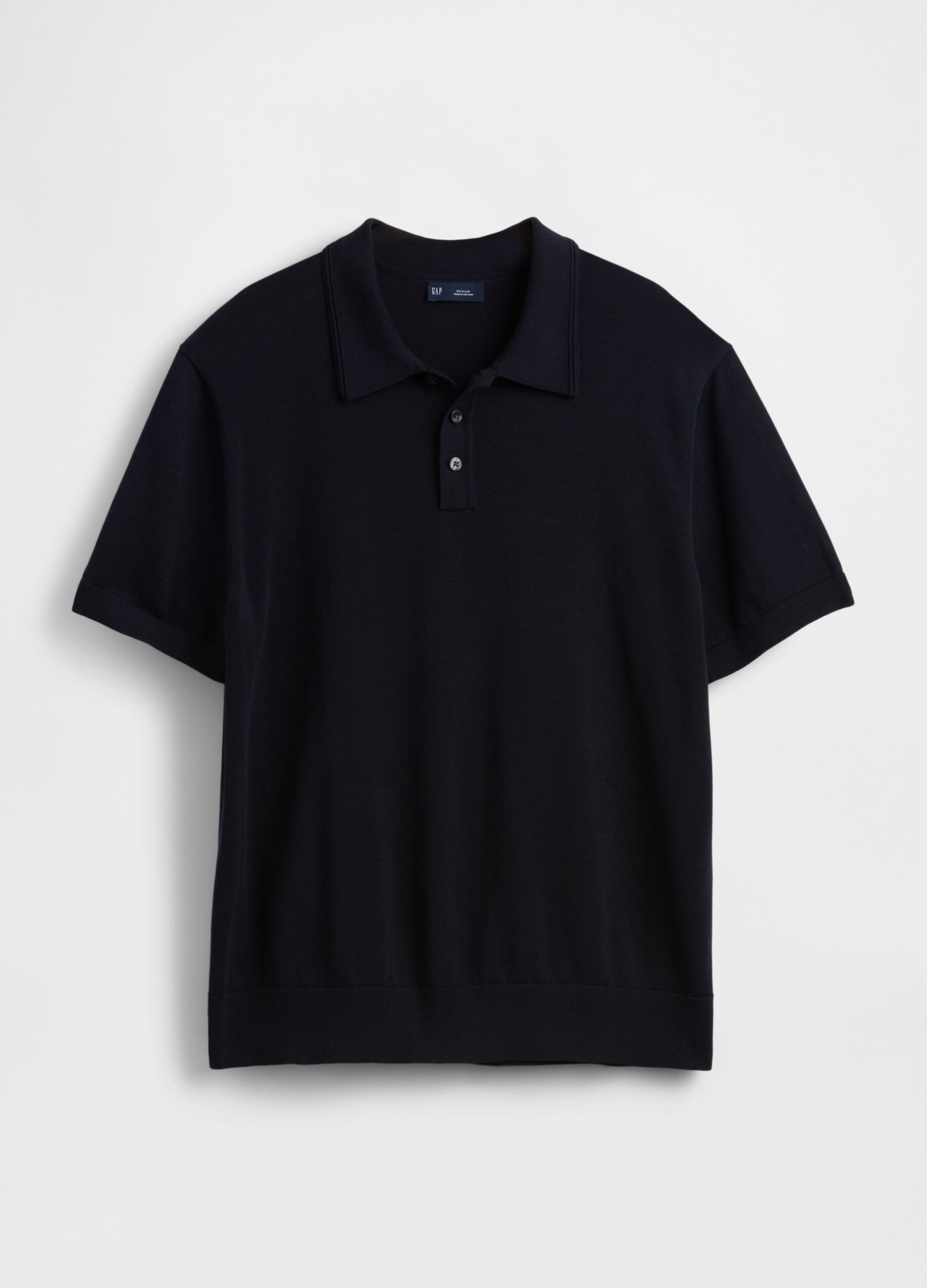Pure cotton short-sleeve polo shirt