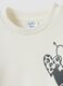 White oversized pure cotton sweatshirt with heart print for baby girl_2