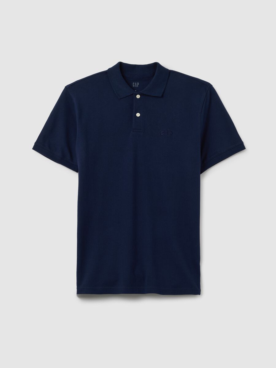 Pique polo shirt with embroidered logo_1