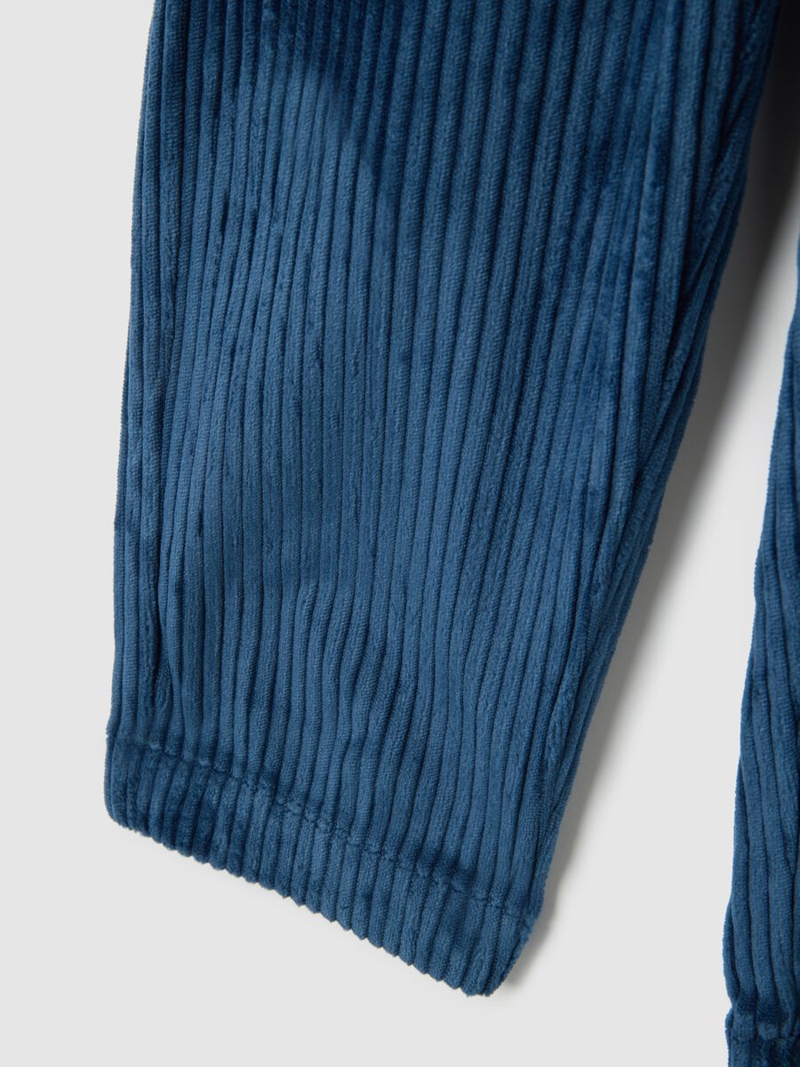 Children's Blue Regular Fit Trousers_3