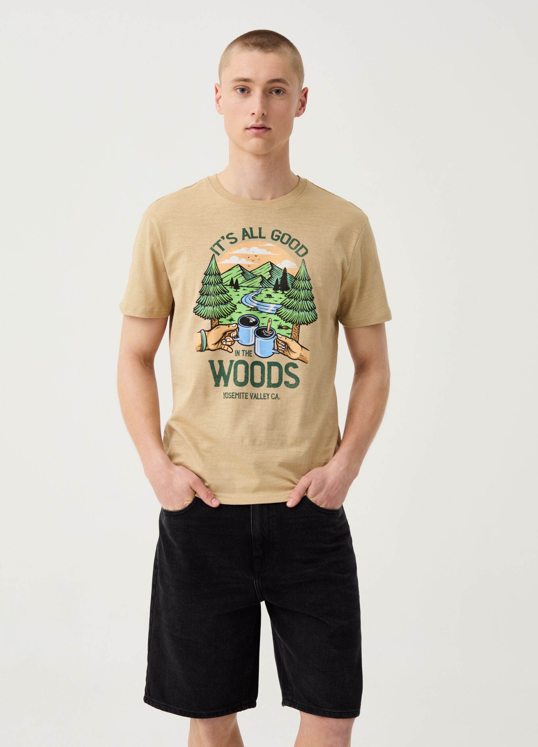 Ovs T-shirt stampa Yosemite Valley California