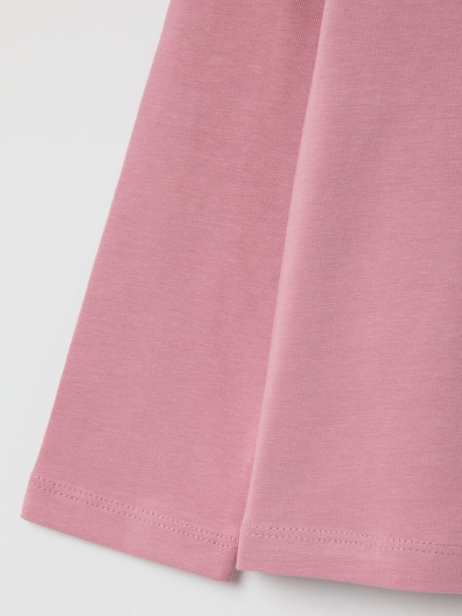 Girls' Pink Cotton Regular Fit Top_3