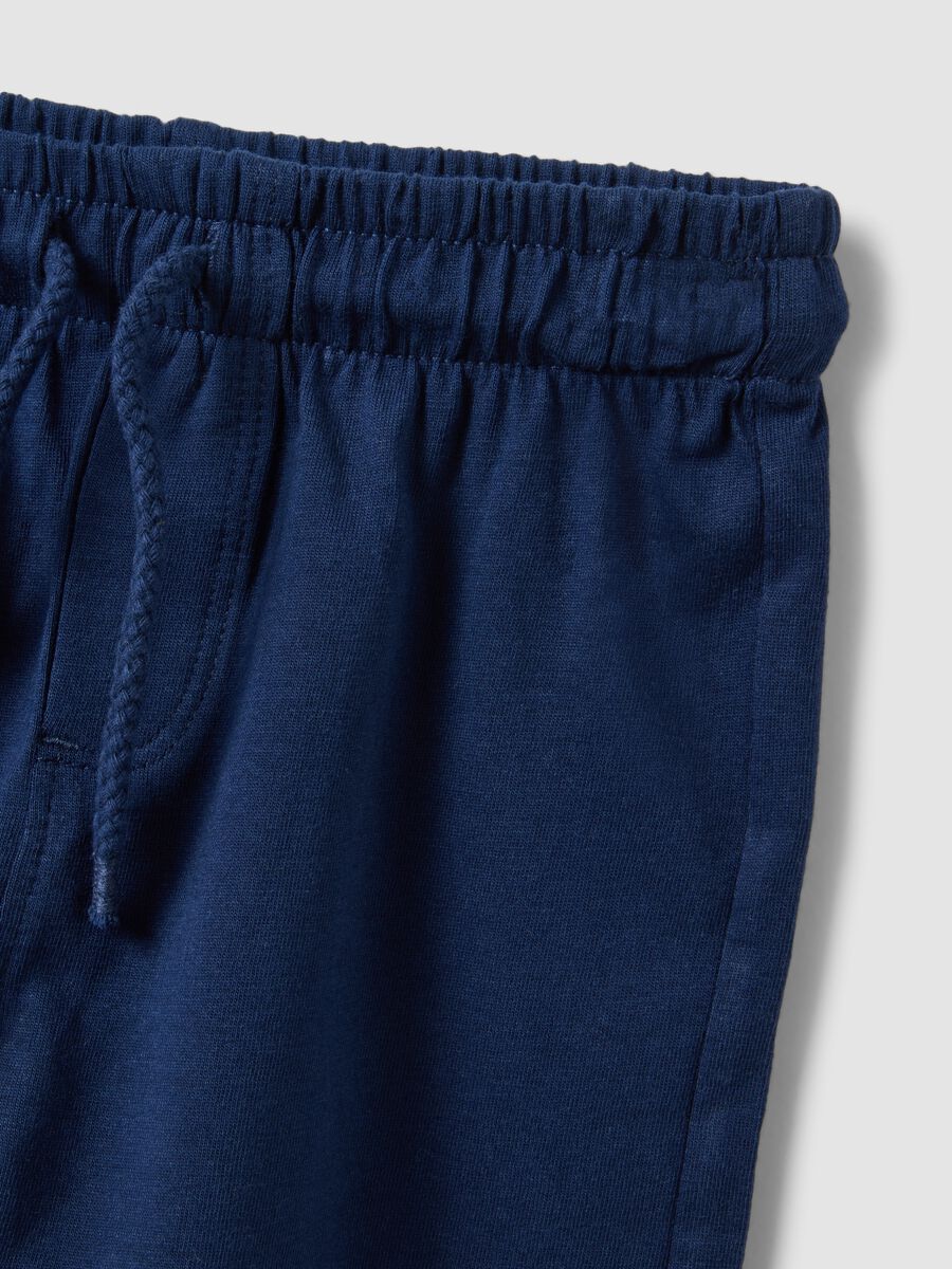 Boys&rsquo; pure cotton blue shorts 2-pack, regular fit_3