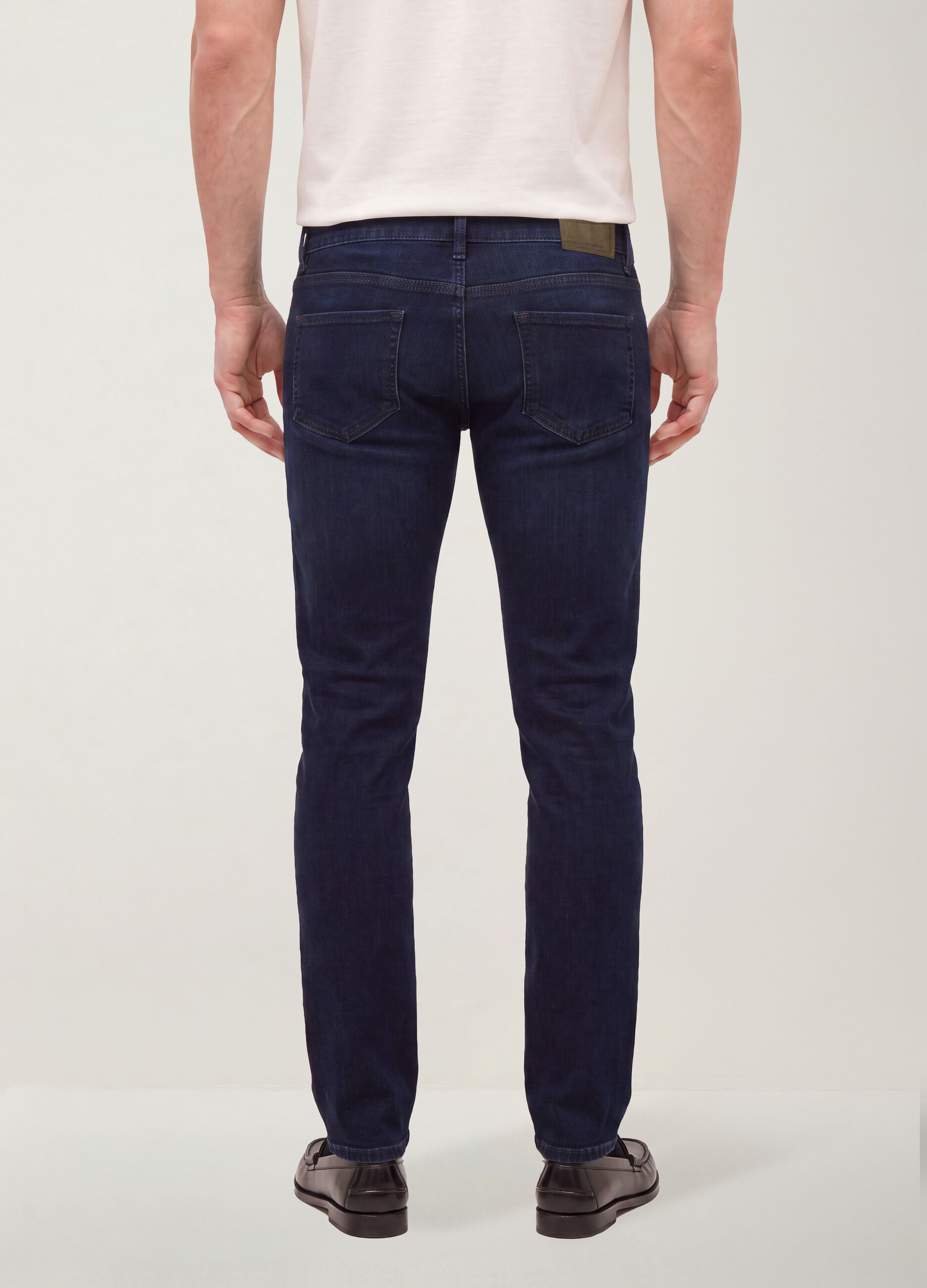 Skinny fit stretch cotton denim jeans