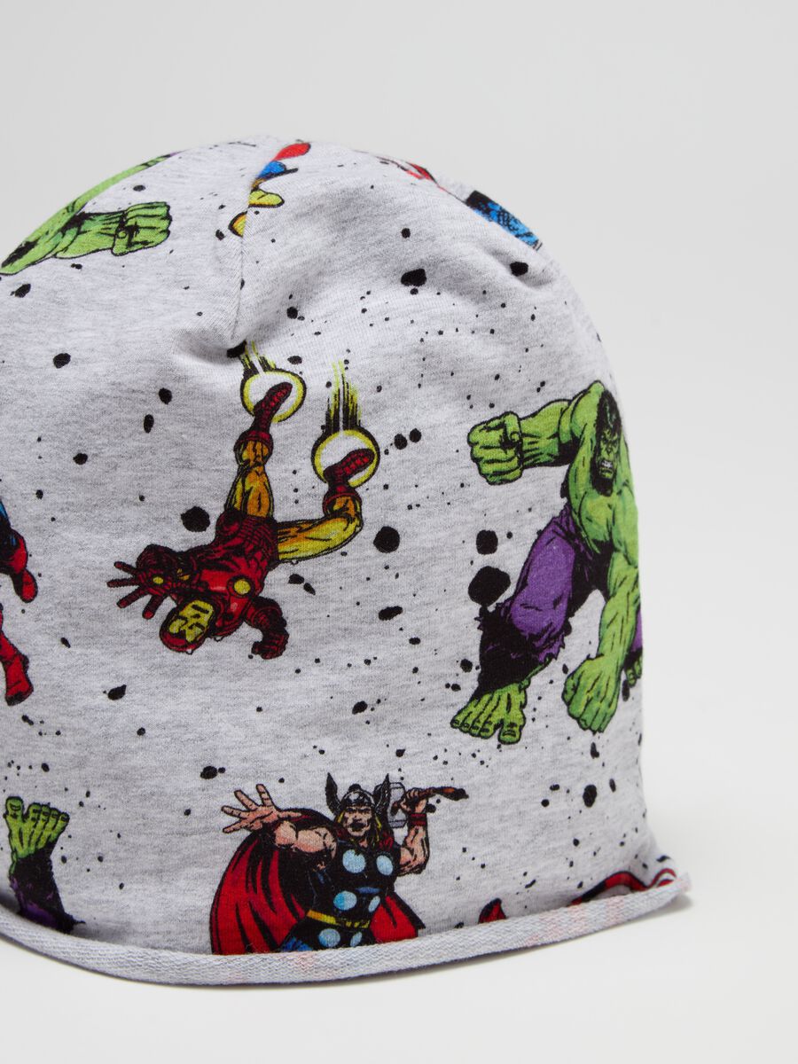 Jersey hat with Superheroes print_2