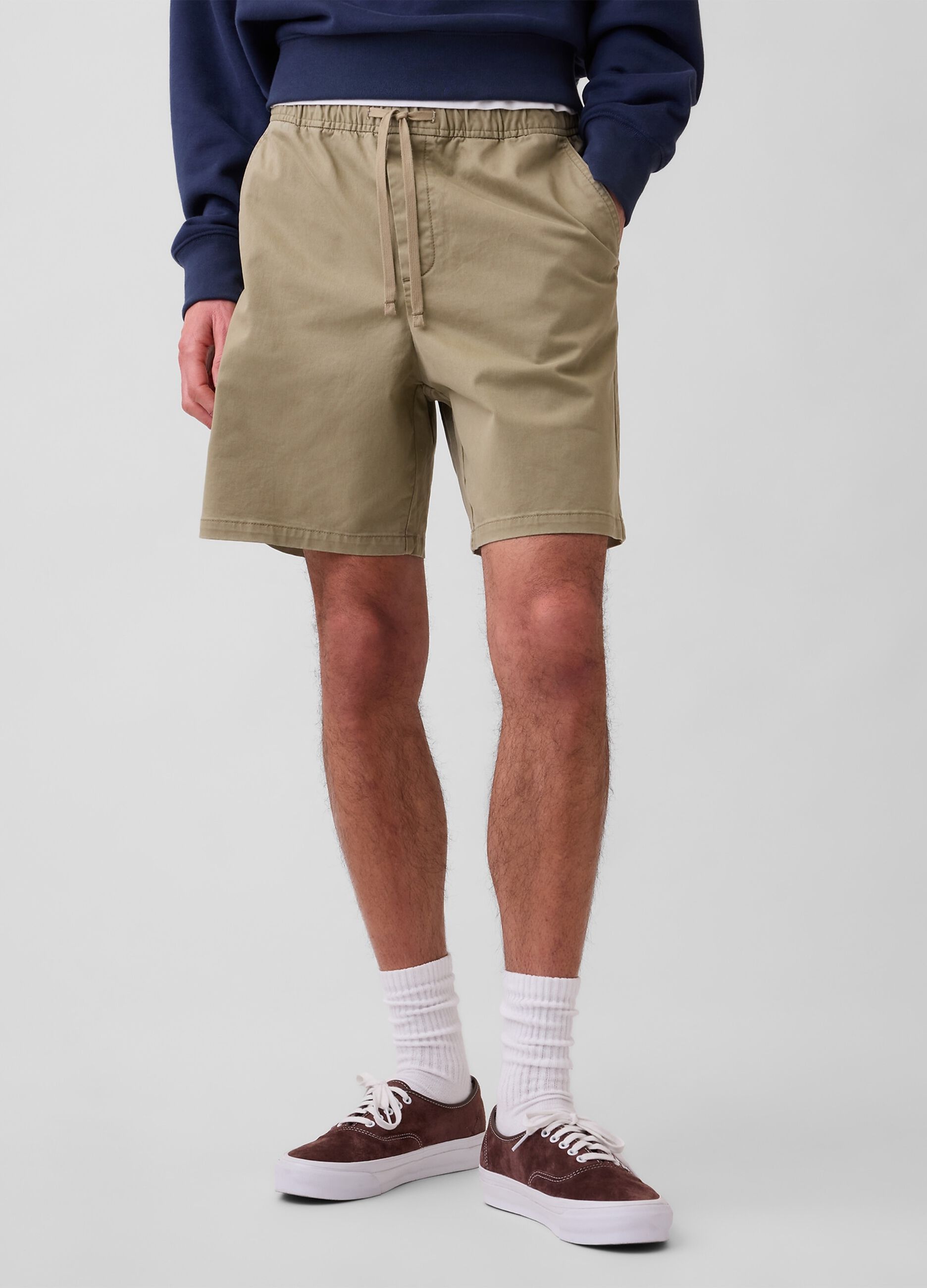 Shorts in cotone elasticizzato