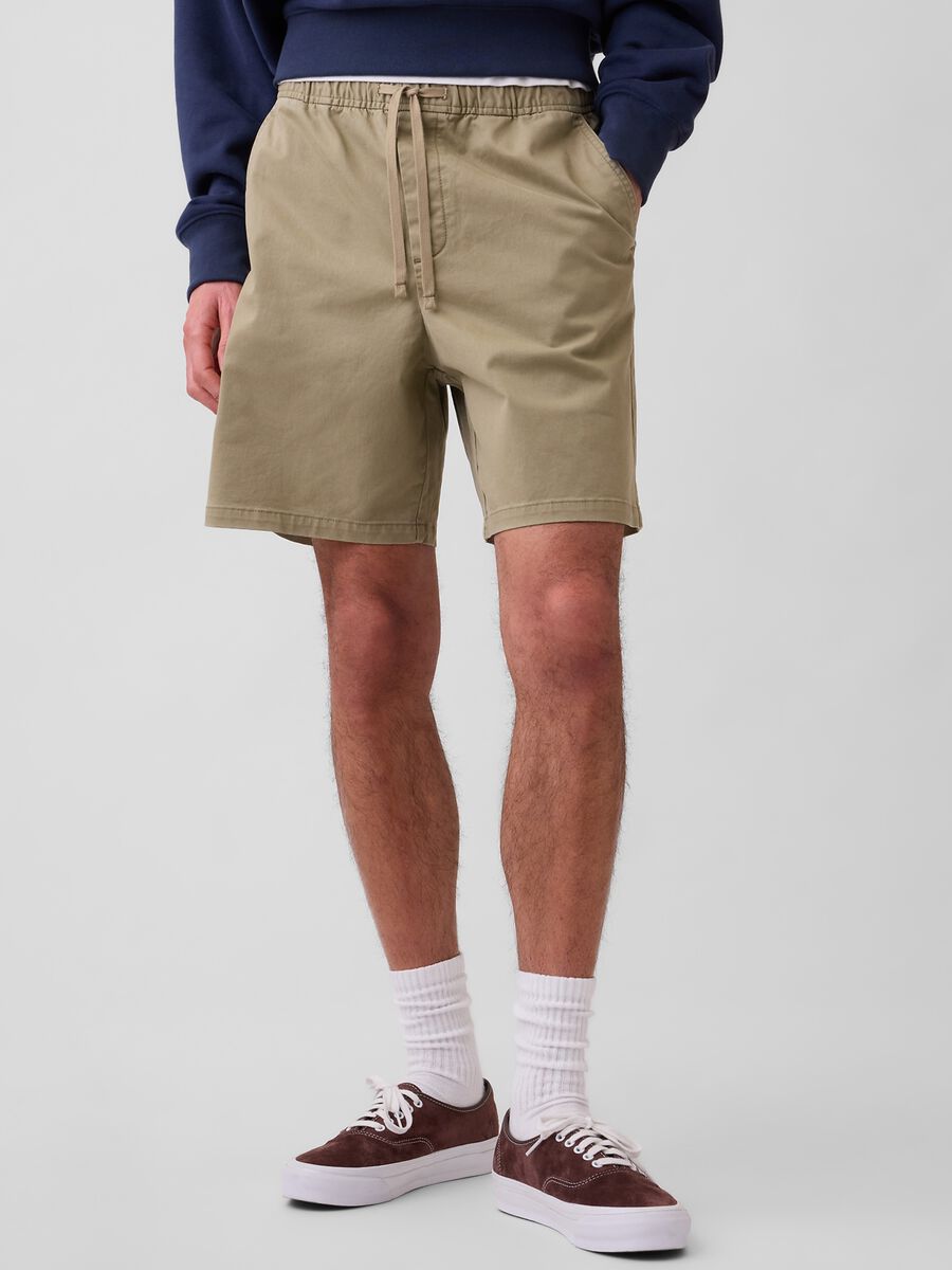Stretch cotton shorts_1