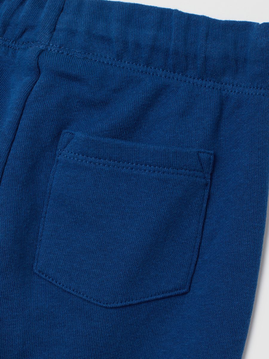 Bipack pantaloni da bambino in puro cotone blu regular fit_3