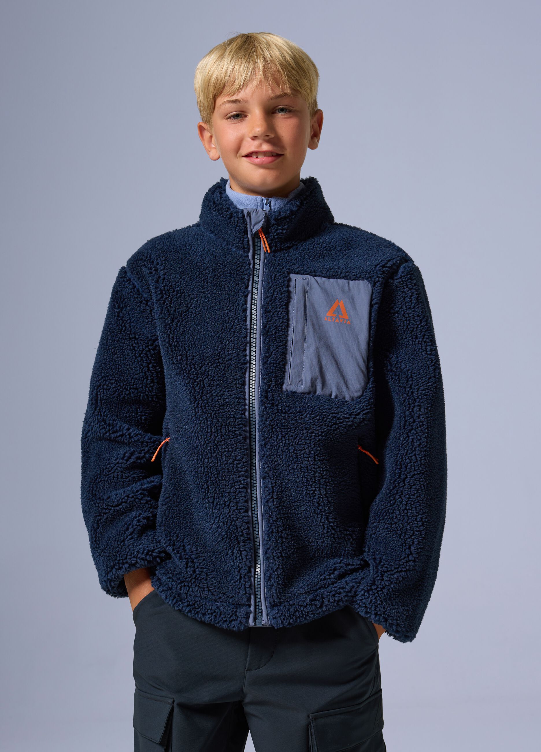 Full zip sherpa jacket ALTAVIA WITH DEBORAH COMPAGNONI