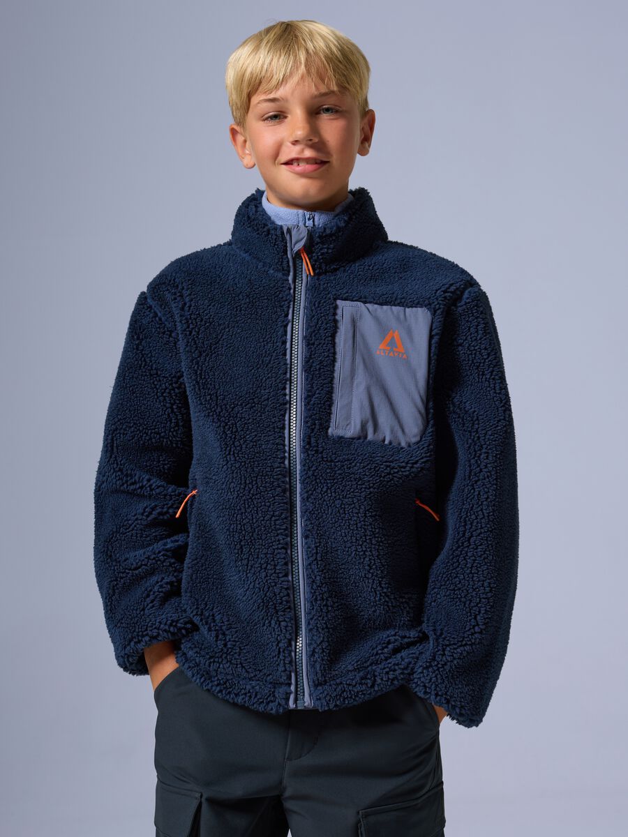 Full zip sherpa jacket ALTAVIA WITH DEBORAH COMPAGNONI_0
