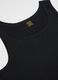 Pack of three black pure cotton tank tops regular fit_5